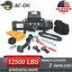 Ac-dk Waterproof Ip67 Electric Winch 12500lb With Synthetic Rope And Winch Cover