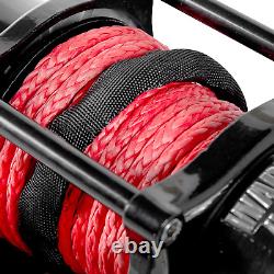 ATV/UTV Winch with Synthetic Rope, Compact and Powerful 12 Volt ATV Winch Com