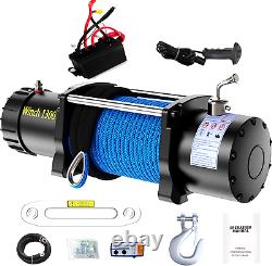 Anbull Electric 12V 13000 lb Winch Synthetic Rope Wireless Remote Towing ATV UTV