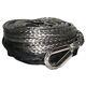 Bulldog Winch 20124 Synthetic Rope 9.5mm X 75ft Grey, With6ft Abrasion Sleeve
