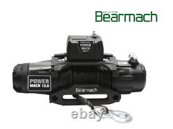 Bearmach 12,000LB 12V Winch Land Rover Synthetic Rope & Wireless Remote