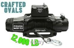 Bearmach POWERMACH 12,000Lb 12v Electric Winch + SYNTHETIC rope