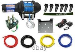 Bronco 1500lb. Winch with Synthetic Rope AC-12022
