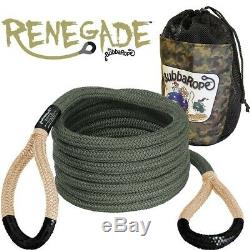 Bubba Rope 3/4 Renegade 20 Foot Power Stretch Recovery Rope 19000 Pound Limit
