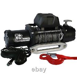 Bulldog 12000Lb Winch With6.0Hp Series Wound, 100Ft Synthetic Rope, Aluminum Frld