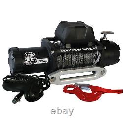 Bulldog Winch 9500Lb Winch With5.5Hp Series Wound 100Ft Synthetic Rope Frld