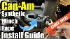 Can Am Outlander Synthetic Winch Rope Install Step By Step Guide