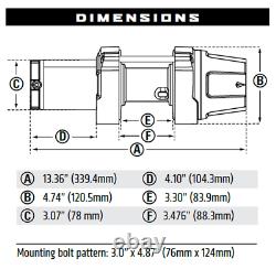 Can-Am VRX 3500 lb. Powersport Winch With Steel Cable or Synthetic Rope By Warn