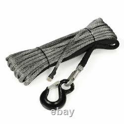 Car Tow Recovery Cable 0.4x30M 1200Lbs Polyester Winch Rope Hook Synthetic