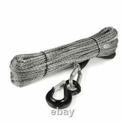 Car Tow Recovery Cable 0.4x30M 1200Lbs Polyester Winch Rope Hook Synthetic