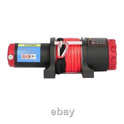 Car Vehicle Auto Synthetic Cable 1/5in x10m 12V 4500lb Electric Recovery Winch