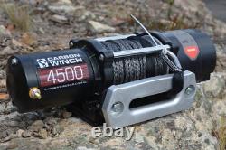 Carbon Winch 4500lb ATV Electric Winch with Synthetic Rope CW-45