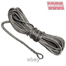 Dyneema Synthetic Winch Rope 15m x 5mm with ¼ Clevis Hook