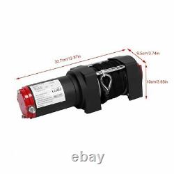 ELECTRIC WINCH 3000lb 12V SYNTHETIC ROPE RECOVERY WIRELESS