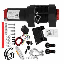 ELECTRIC WINCH 3000lb 12V SYNTHETIC ROPE RECOVERY WIRELESS