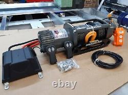 ELECTRIC WINCH NEW 7.2HP MOTOR TRUCK SYNTHETIC ROPE £379.00 inc vat