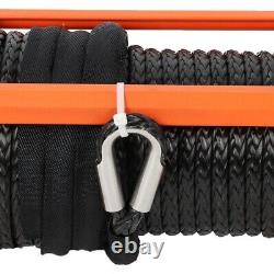 Electric Recovery Winch 12V 13500lb Heavy Duty Synthetic Nylon Rope 27 Meter