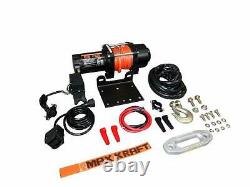 Electric Rope Winch Maxkraft Mk 2500CF 1135kg 12V MK113121 With Synthetic Rope