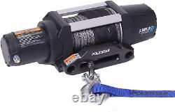 Electric Winch 12V, IP68 Waterproof Synthetic Rope 1/4 Diameter X 50' Length
