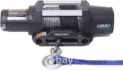 Electric Winch 12V, IP68 Waterproof Synthetic Rope 1/4 Diameter X 50' Length