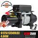Electric Winch 12v 13500lbs 4600kw Synthetic Rope 2 Wireless Remotes For Garage