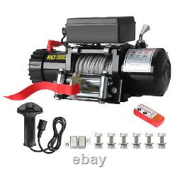 Electric Winch 12v 13500lbs Synthetic Rope 2 Wireless Remotes, 1 Wire remote UK