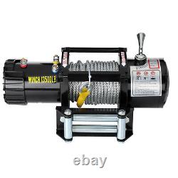 Electric Winch 12v 13500lbs Synthetic Rope 2 Wireless Remotes, 1 Wire remote UK