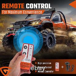 Electric Winch 12v 13500lbs Synthetic Rope 2 Wireless Remotes, 1 Wire remote UK