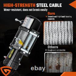 Electric Winch 12v 13500lbs Synthetic Rope 2 Wireless Remotes, 1 Wire remote UK