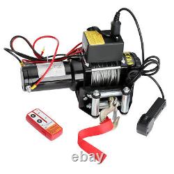 Electric Winch 12v 3000lbs Synthetic Rope 2 Wireless Remotes, 1 Wire Remote Uk