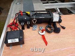 Electric Winch 13500lb For Recovery Truck With Synthetic Rope Free Postage