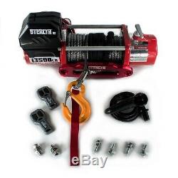 Electric Winch 13500lb Stealth 12v Synthetic Rope Wireless 4x4 UK Seller