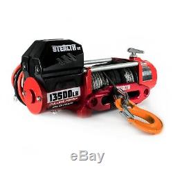 Electric Winch 13500lb Stealth 12v Synthetic Rope Wireless 4x4 UK Seller