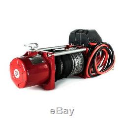 Electric Winch 13500lb Stealth 12v Synthetic Rope Wireless 4x4 UK Seller