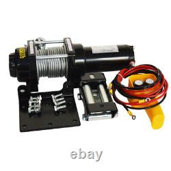 Electric Winch 3000/4500LBS 12V Synthetic Rope Winch Towing Truck