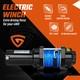 Electric Winch 4500lbs/2041kg 12v With Synthetic Rope & Wireless Remote Garage