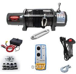 Electric Winch 6000LBS ATV UTE Offroad With Synthetic Rope Remote Control 12V
