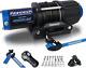 Electric Winch Kit Synthetic Rope With Hawse Fairlead Waterproof Ip67 With Wirel