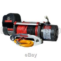 Electric Winch Warrior Samurai 9500lb 12v Synthetic Rope Long Warranty Wireless