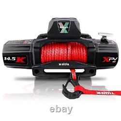 Electric Winch XPV 14500 LBS 12V Synthetic Red Rope