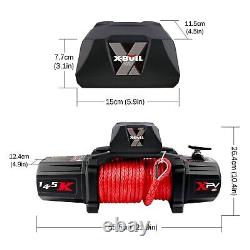 Electric Winch XPV 14500 LBS 12V Synthetic Red Rope