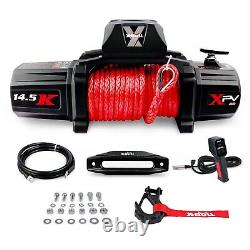 Electric Winch XPV 14500 LBS 12V Synthetic Red Rope