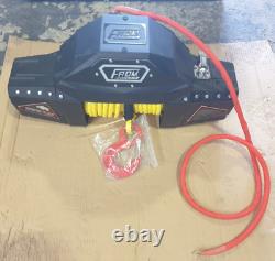 FROM Rhino Electric Winch Synthetic Rope 12V 12500 lb