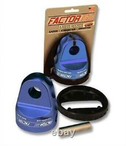Factor 55 Loaded ProLink Shackle Mount Winch Thimble with Titanium Pin Blue