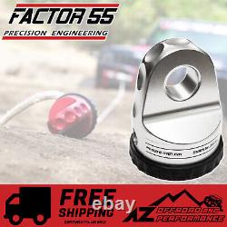 Factor 55 Loaded ProLink Shackle Mount Winch Thimble with Titanium Pin Silver