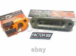 Factor 55 Orange UltraHook Winch Hook & Fairlead for Synthetic Rope Combo