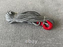 Genuine Synthetic Dyneema Winch RopeOff Road Recovery 4x4 10mm 15 Meters 2T Hook