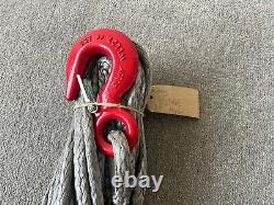 Genuine Synthetic Dyneema Winch RopeOff Road Recovery 4x4 10mm 15 Meters 2T Hook