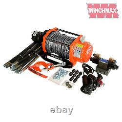 HYDRAULIC WINCH 15000 lb WINCHMAX ORIGINAL ORANGE winch + DYNEEMA SYNTHETIC ROPE