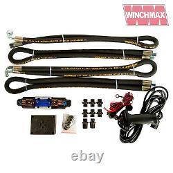 HYDRAULIC WINCH 15000 lb WINCHMAX ORIGINAL ORANGE winch + DYNEEMA SYNTHETIC ROPE